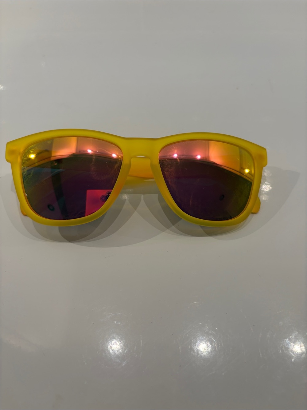 Goodr Adult Sunglasses with Pink Mirrored Lenses - Picture 2 of 5